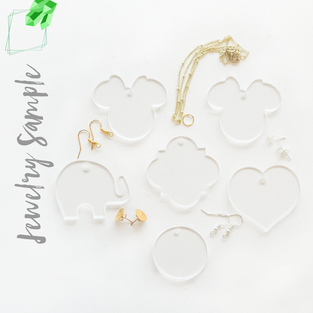Finished Acrylic Love Letter Earrings - Custom Laser-Cut Jewelry Collection  – Uniquely Inviting