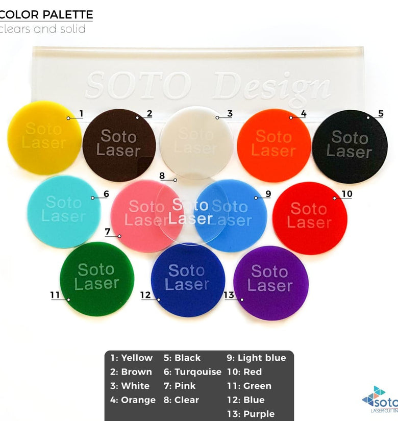 Acrylic Circle Translucent Colors With hole (Package.Price) – Soto Laser  Cutting